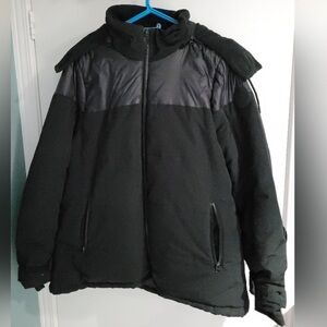 Addition Elle (Livik) Black Ski Jacket with faux-fur lining hood 2X (22-24)